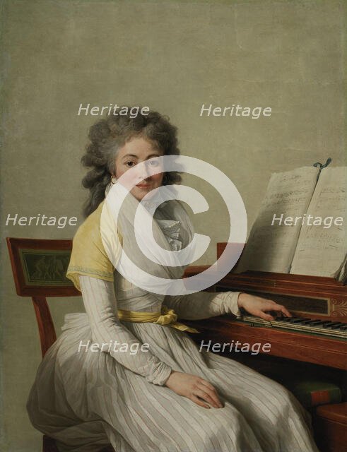 Portrait of the opera singer Rosalie Duplant, 1793. Creator: Vincent, François André (1746-1816).