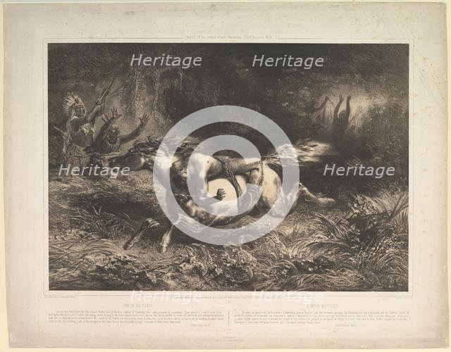 Simon Butler (Indian Trails, vol. II), 1852. Creator: Jean Francois Millet.