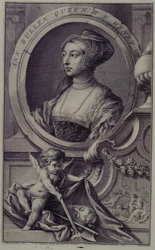 Ann Bullen Queen of K. Henry VIII, c1743-c1751. Creators: Jacobus Houbraken, George Vertue.