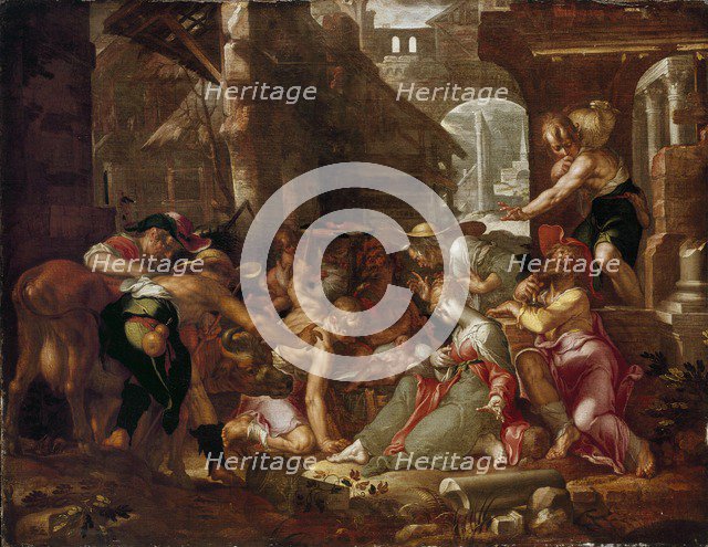 The Adoration of the Shepherds, c1606. Artist: Joachim Anthonisz Wtewael.