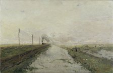 Landscape with a train. Artist: Gabriël, Paul Joseph Constantin (1828-1903)