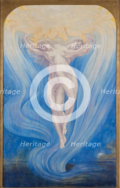 L'amour des âmes, 1900. Creator: Delville, Jean (1867-1953).