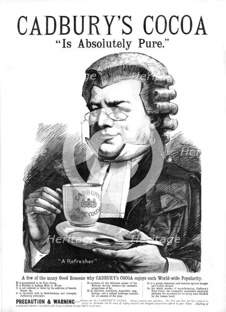 '' Cadbury's Cocoa "Is Absolutely Pure." ', 1888. Creator: Unknown.