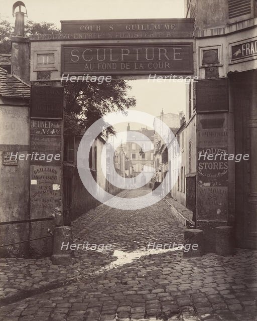 Cour Saint-Guillaume, ca. 1865. Creator: Charles Marville.