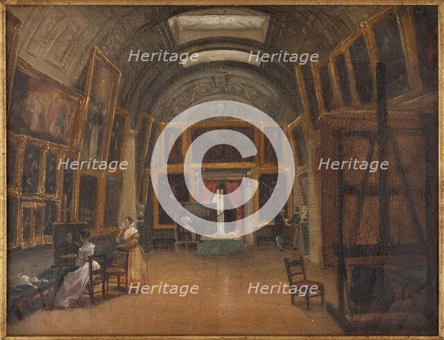 The painting gallery of the Hotel Aguado, c1840. Creator: Unknown.