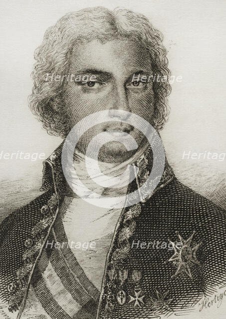 Manuel de Godoy y Alvarez de Faria, Spanish politician, 1851.  Creator: Pedro Hortigosa.