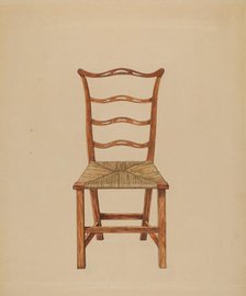Side Chair, 1935/1942. Creator: Hans Westendorff.