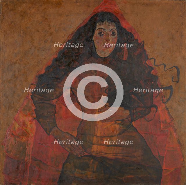 Portrait of Trude Engel, c. 1913. Creator: Schiele, Egon (1890-1918).