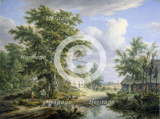 Farms on the Fringe of a Wood, 1812. Creator: Egbert van Drielst.