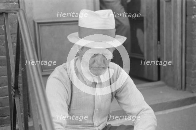 A tenant, 61st Street between 1st and 3rd Avenues, New York, 1938. Creator: Walker Evans.