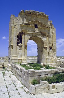 Trojans Arch, Maktar, Tunisia. 