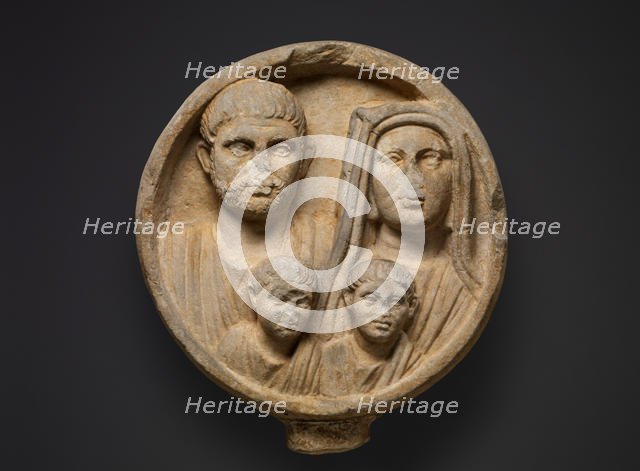 Marble funerary relief, 2nd-3rd century A.D.. Creator: Unknown.