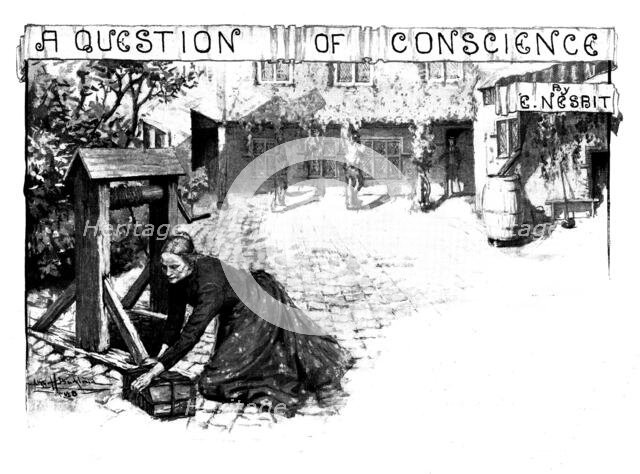 A Question of Conscience, 1898. Creator: Unknown.