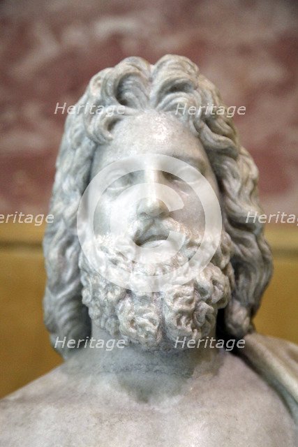 Head of Asklepios, Greek God of Healing, 2nd century. Artist: Unknown