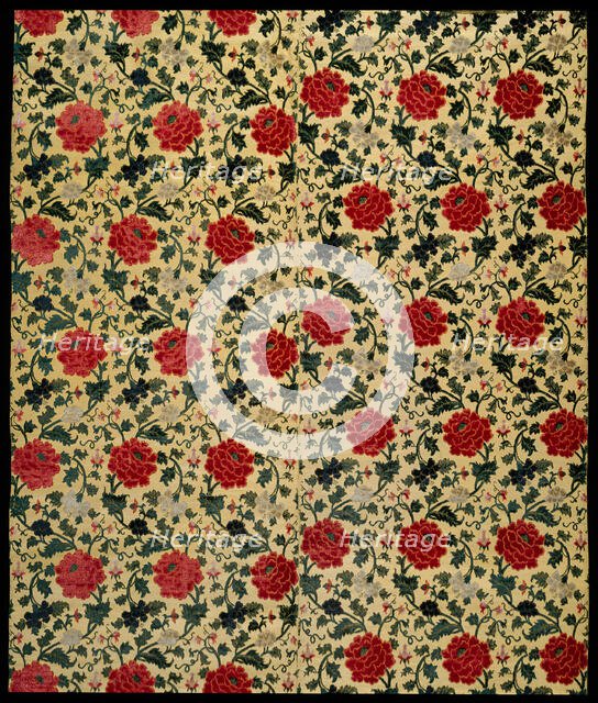 Panel (Furnishing Fabric), China, Qing dynasty (1644-1911), 1750/1800. Creator: Unknown.