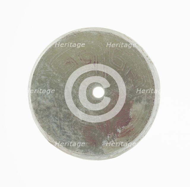 Disc with Coiled Dragon, Western Zhou period, 11th/10th century B.C. Creator: Unknown.