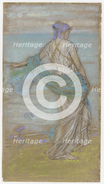 Annabel Lee, 1885-1887. Creator: James Abbott McNeill Whistler.