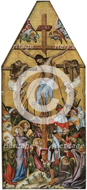 'The Kaufmann Crucifixion', c1350 (1955).Artist: Master of the Vyssi Brod Altar