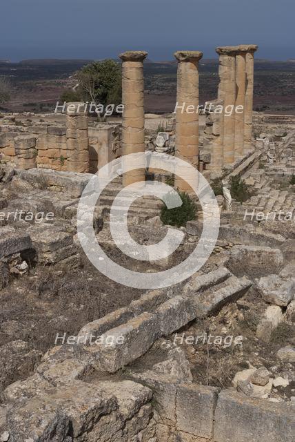 Libya, Cyrene, Sanctuary of Apollo, Temple of Apollo, 2007. Creator: Ethel Davies.