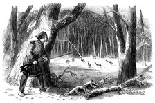 Sporting Scenes in Canada - Wild Turkey Shooting, 1858. Creator: Unknown.