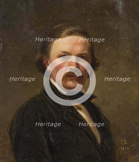 Self-Portrait, 1854. Creator: Ferdinand Fagerlin.