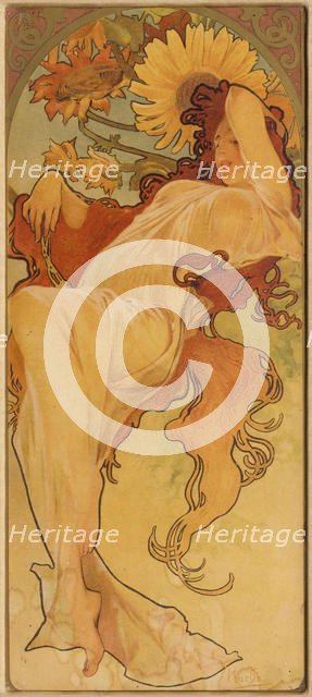 Summer (From the Series Les Saisons), c. 1900. Creator: Mucha, Alfons Marie (1860-1939).
