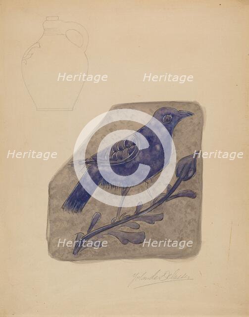 Jug, c. 1936. Creator: Yolande Delasser.