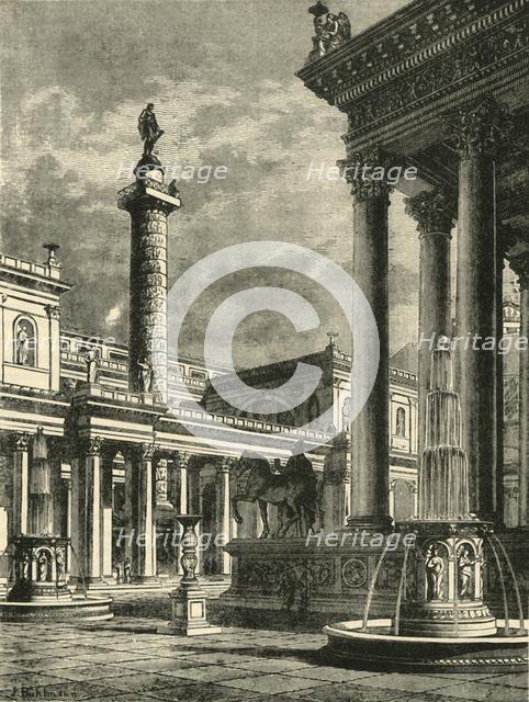 'The Forum and Column of Trajan (restoration)', 1890.   Creator: Unknown.