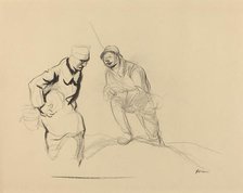 Two Soldiers, c. 1914/1919. Creator: Jean Louis Forain.