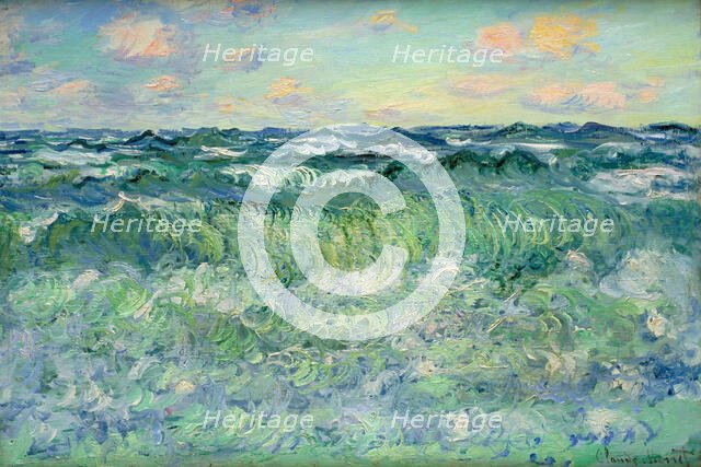 Marine, Pourville, 1881. Creator: Monet, Claude (1840-1926).