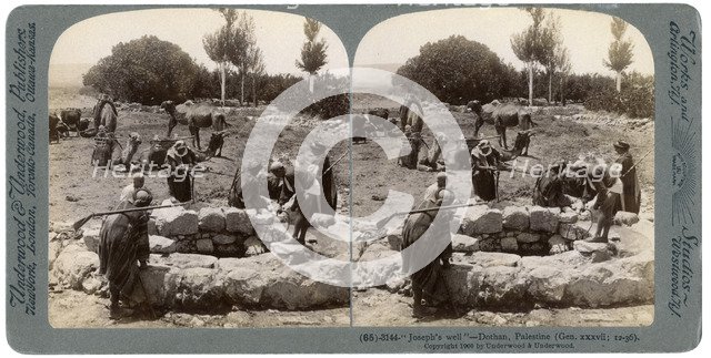 Joseph's Well, Dothan, Palestine, 1900.Artist: Underwood & Underwood