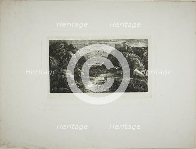 The Distant City, 1868. Creator: Rodolphe Bresdin.