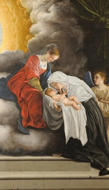 The Virgin and Child with Saint Frances of Rome, 1615-1618. Creator: Gentileschi, Orazio (1563-1638).