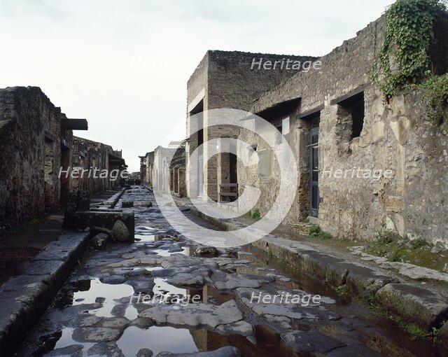 Road of Abundance, Pompeii, Italy, 2002. Creator: LTL.