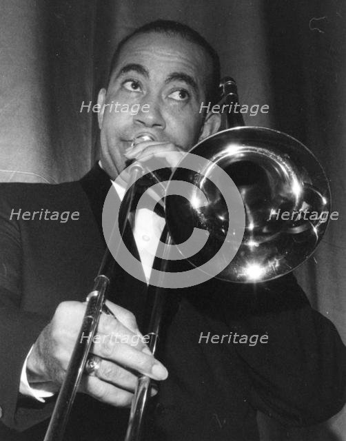Lawrence Brown, American jazz trombonist, 1962. Creator: Brian Foskett.