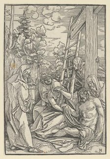 The Lamentation, from The Life of Christ, ca. 1511-12. Creator: Hans Schäufelein the Elder.