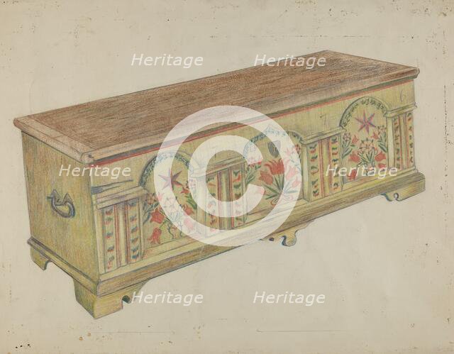 Pa. German Chest, 1935/1942. Creator: Unknown.