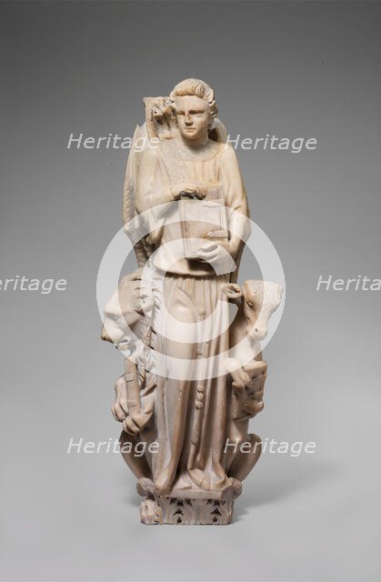 Pilaster (Tetramorph) from the Parapet of a Pulpit with Symbol of the Evangelists, ca. 1302-10. Creator: Unknown.