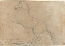An Antique Sculpture of a Horse, 1780. Creator: Jacques-Louis David.