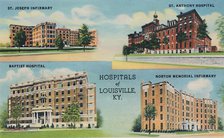 'Hospitals of Louisville, KY.', 1942. Artist: Caufield & Shook.