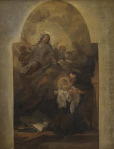 Virgin and Child with Saint Francis, 1614-1641. Creator: Anthony van Dyck.