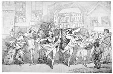 Ragged musicians and dancers, 1791. Artist: Thomas Rowlandson