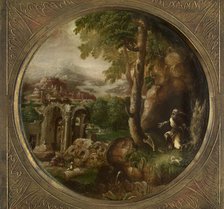 King David in a Landscape, c1540-1570. Creator: Michiel Gast.