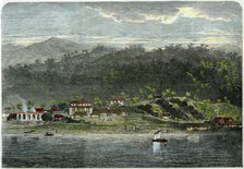 The town of Morant, Morant Bay, Jamaica, c1880. Artist: Unknown