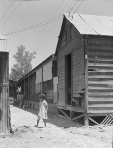 Home of Mexican field laborers, Brawley, Imperial Valley, California, 1935. Creator: Dorothea Lange.