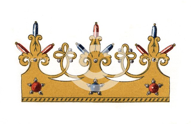 Design for a coronet, (1843).Artist: Henry Shaw