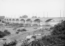 U. and M.V. [Utica & Mohawk Valley] railway bridge, Herkimer, N.Y., between 1900 and 1910. Creator: Unknown.