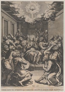 The Pentecost, 1574. Creator: Claes Jansz Visscher.