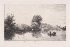 Bords de la Marne, ca. 1862. Creator: Charles Emile Jacque.