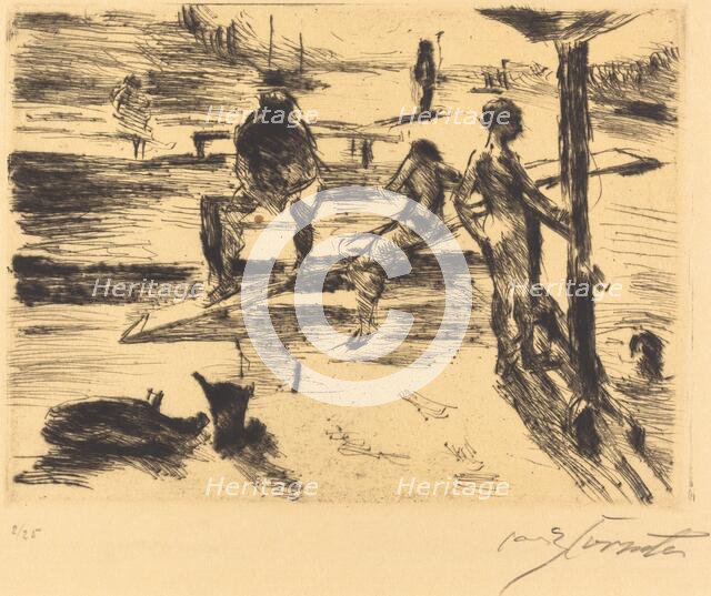 Badeanstalt (Bathing Place), 1919. Creator: Lovis Corinth.